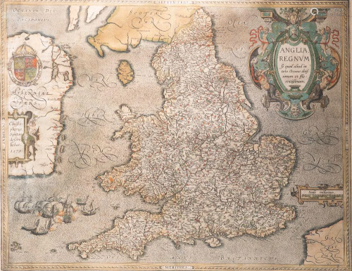 SAXTON (CHRISTOPHER), ENGLAND AND WALES, 1579, a hand-colour...