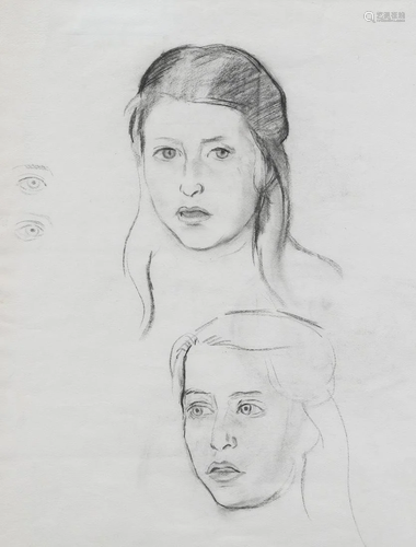 PHILIP NAVIASKY (1894-1983), PORTRAIT STUDIES, TWO, each wit...