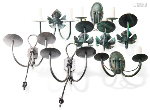 A GROUP OF VARIOUS JIM LAWRENCE WALL LIGHTS, comprising A SE...
