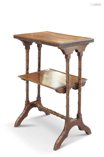 A REGENCY MAHOGANY Ã‰TAGÃˆRE, each rectangular surface with ...