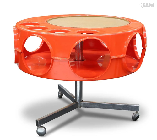 A SPACE-AGE 'ROTOBAR' TABLE, by Curver Brunssum, 1...