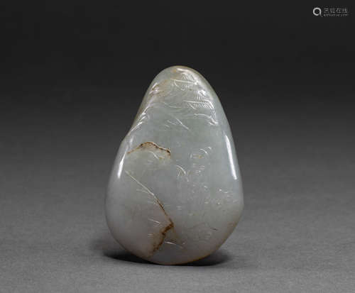 Chinese Hetian jade handle of qing Dynasty