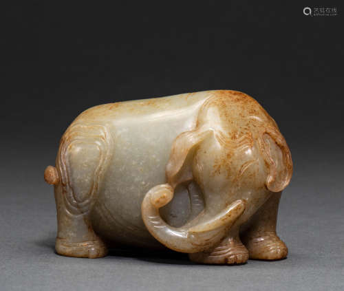 Hetian Jade Elephant in Song Dynasty of China
