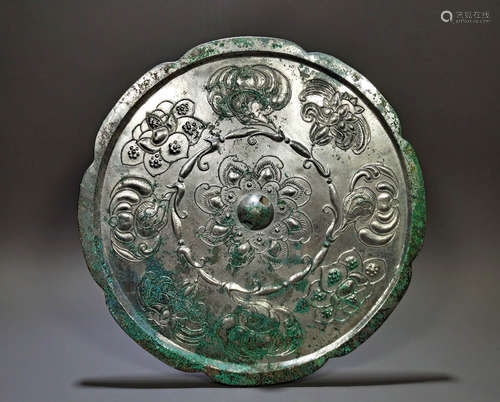 Bronze mirror of Han Dynasty in China