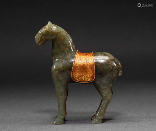 Hetian Jade horse of Liao Dynasty in China