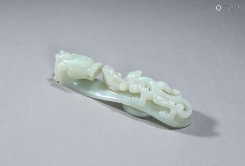 Jade Chi-Dragon Belt Buckle