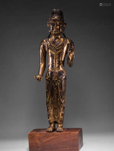 9th - 11th century bronze gilt Dali Buddha