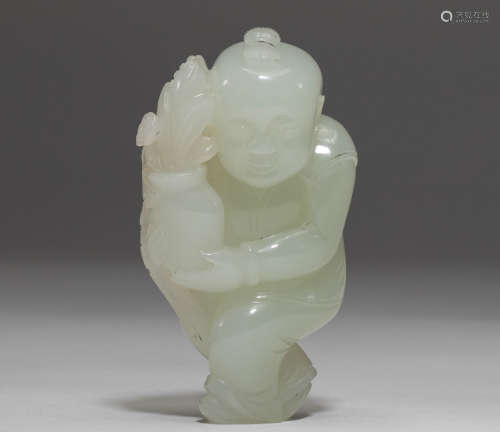 Chinese jade figures in qing Dynasty