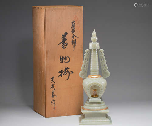 Hetian Jade Pagoda of liao Dynasty, China