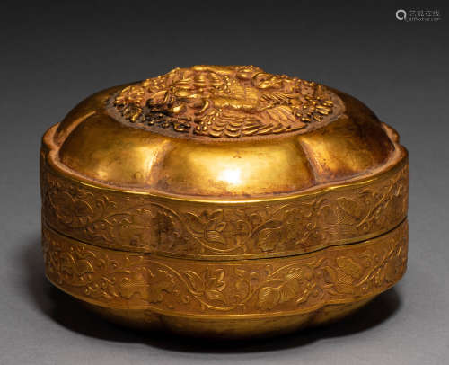 Gold box of Song Dynasty in China