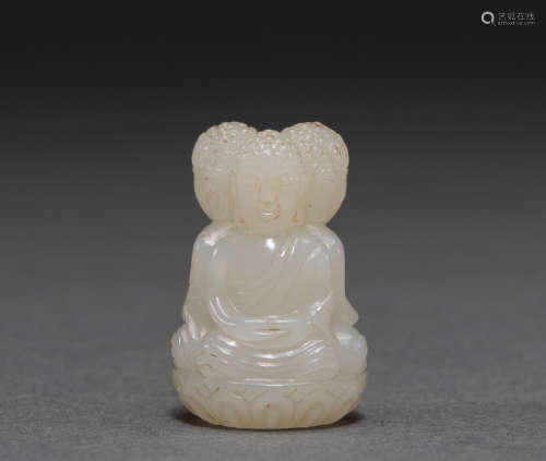 Hetian Jade Buddha of Qing Dynasty