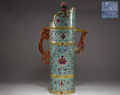 Chinese qing Dynasty wine pot