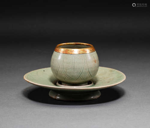 Tea cups from Yaozhou Kiln in Song Dynasty of China