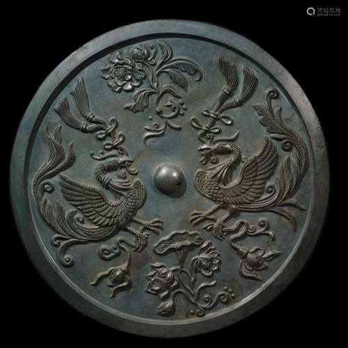 Chinese Bronze mirror of tang Dynasty