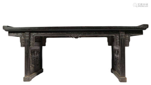 Red sandalwood table from the Qing Dynasty