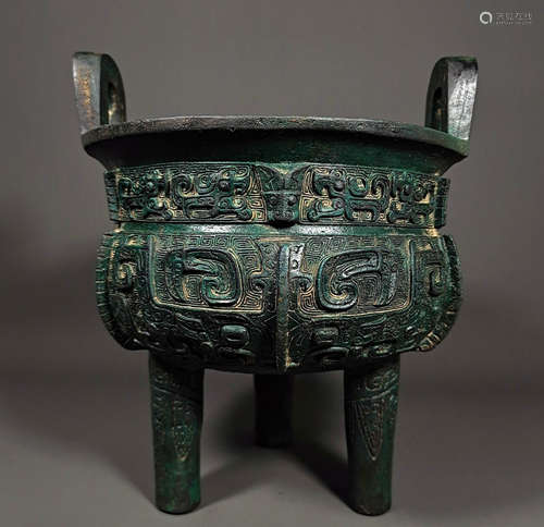 Chinese Han Dynasty bronze tripod