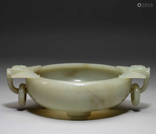 Jade bowl from Qing Dynasty, China