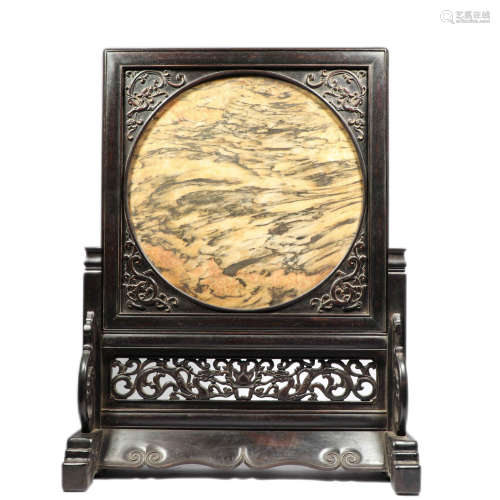 Rosewood screen from the Qing Dynasty