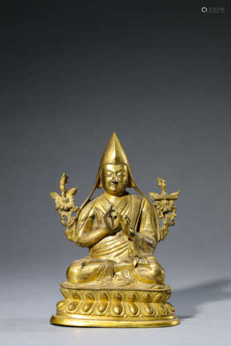 Gilt Bronze Tsongkhapa