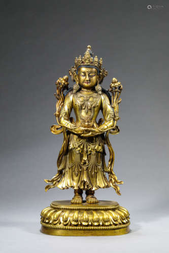 Bronze Amitabha Statue