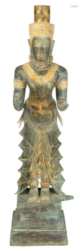 Bronze Figural Standing Vishnu