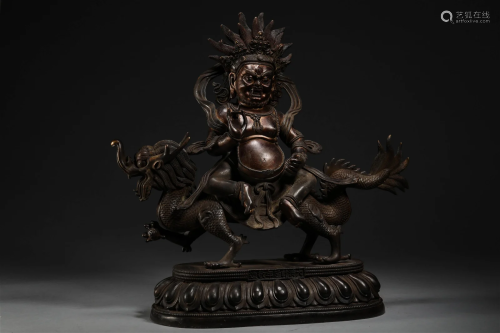 Six Buddhist statues in Qing Dynasty