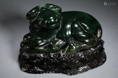 Jade ox in Qing Dynasty