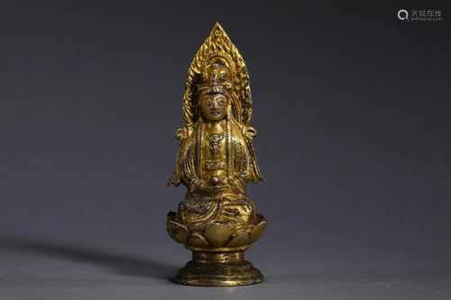 Gilded Buddha statues of Liao Dynasty