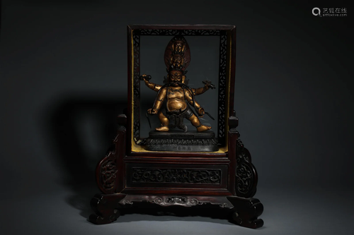 Six Buddhist statues in Qing Dynasty