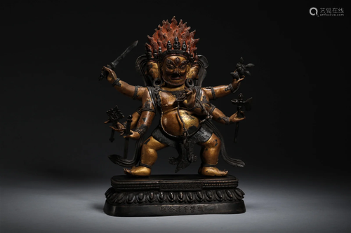 Six Buddhist statues in Qing Dynasty