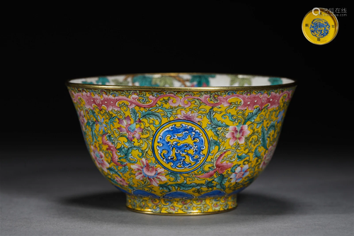 Bronze bowl of the Qing Dynasty