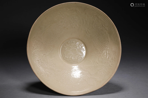 Ding kiln bowl of Song Dynasty