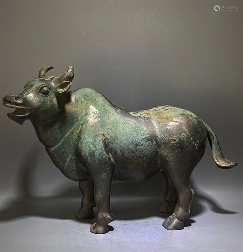 Warring States Bronze cattle