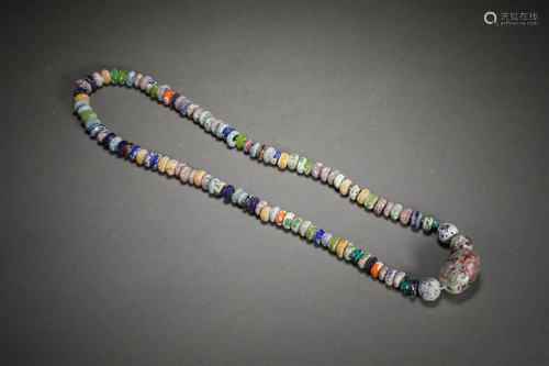 Warring States glazed Necklace