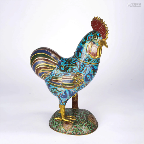 Cloisonne Enamel Daji Statue