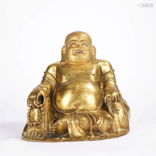 Gilt-Bronze Figure Of Maitreya