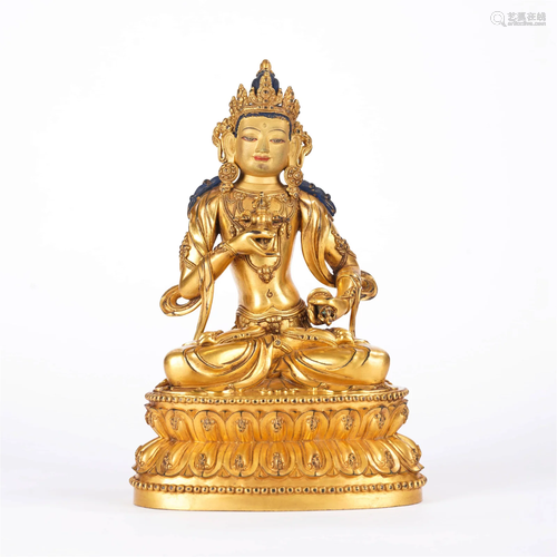 Gilt-Bronze Figure Of Vajrasattva