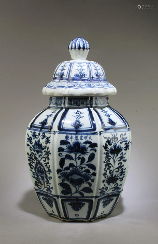 Chinese blue & White Procelain Jar