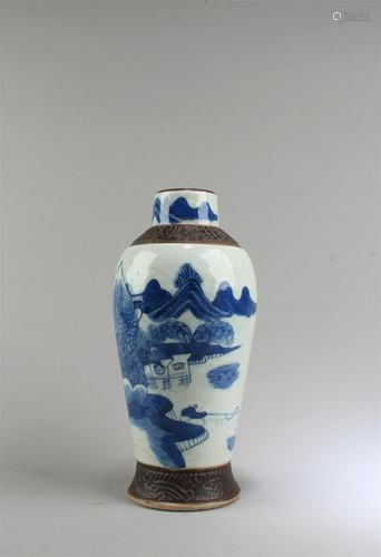 Chinese Blue & White Porcelain Vase