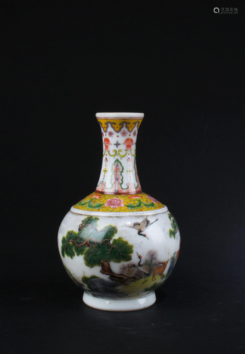 Chinese Peking Glass Vase