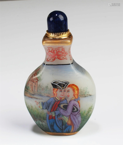 Chinese Peking Glass Snuff Bottle