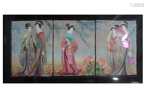 A Framed Japanese Painting (printed)