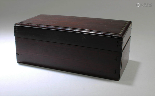 Chinese Hardwood Rectangular Shaped Box