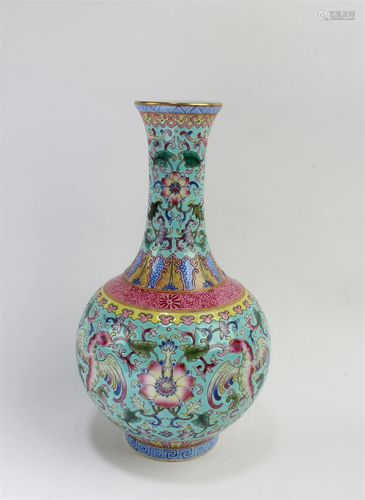 Chinese Famille Rose Porcelain Vase