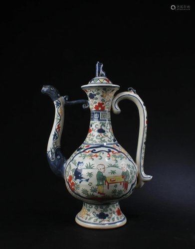 Chinese Doucai Teapot