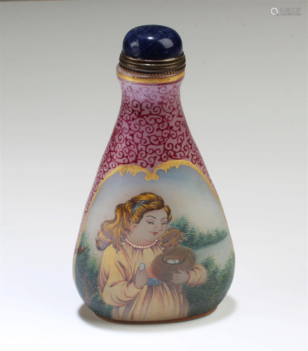 Chinese Peking Glass Snuff Bottle