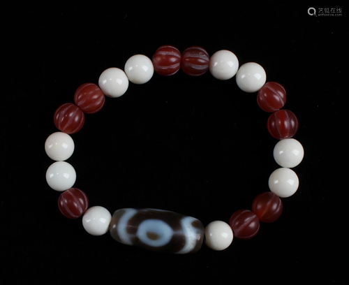 A Dzi Bead Bracelet