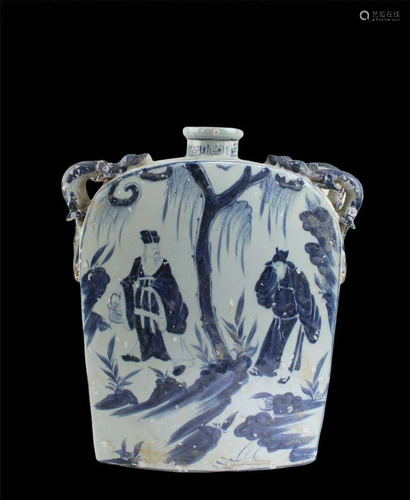 Chinese Blue & White Porcelain Vase