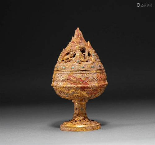 A Gold Incense Burner