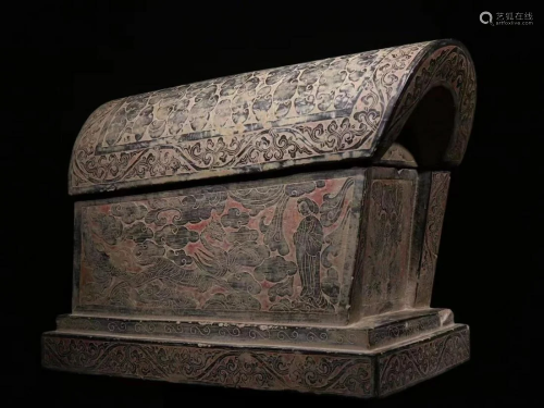 A Carved Stone Coffin
